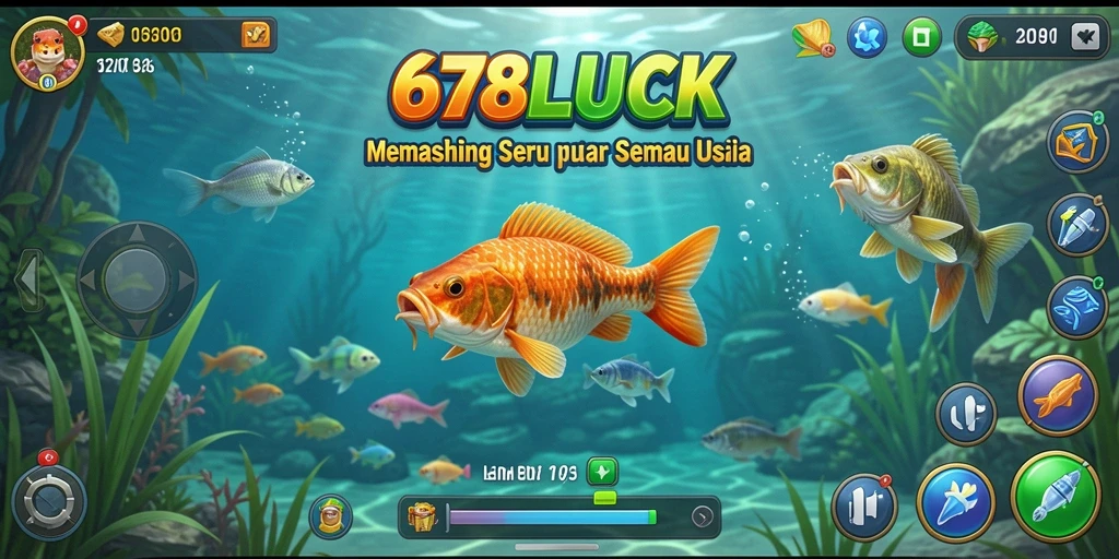 Tampilan gameplay memancing yang menakjubkan dari 678LUCK.