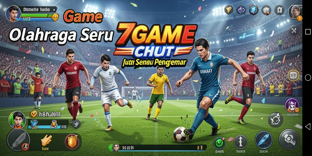 Tampilan gameplay menarik dari 7GAME dalam aksi olahraga.