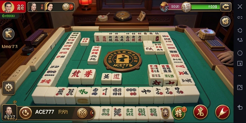 Screenshot ACE777 menunjukkan gameplay Mahjong yang menarik dan seru.