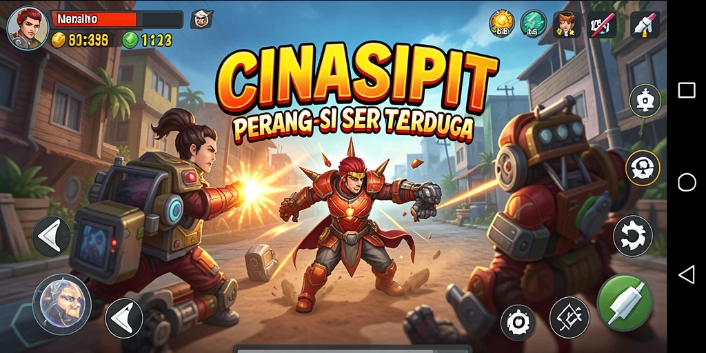 Gameplay di CINASIPIT yang penuh aksi dan tantangan.