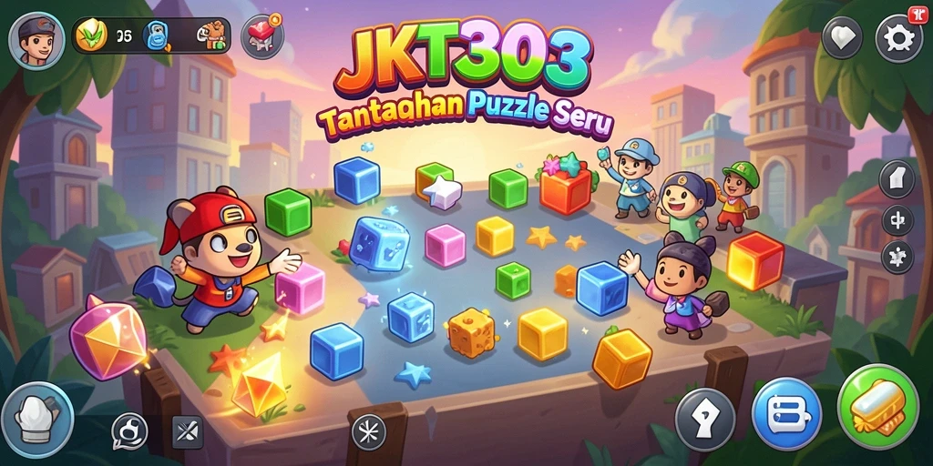Screenshot JKT303 menampilkan gameplay Puzzle yang menarik.