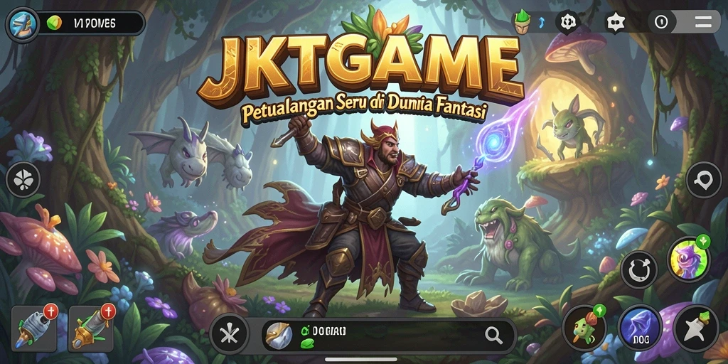 Tangkapan layar JKTGAME menampilkan aksi dramatis dalam pertempuran RPG.