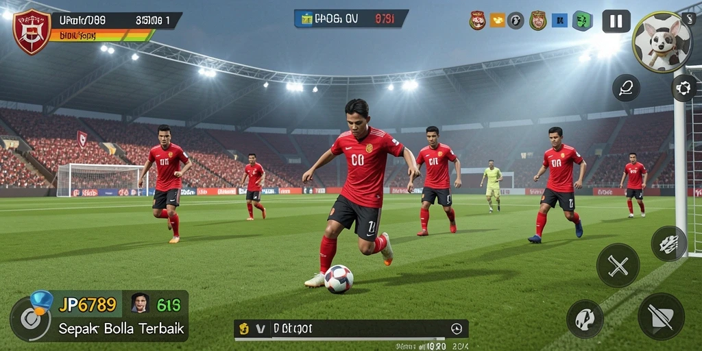 Tampilan gameplay mendebarkan di JP6789 saat pertandingan berlangsung.