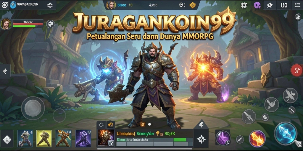 Tampilan gameplay seru dari JURAGANKOIN99 di dunia MMORPG.
