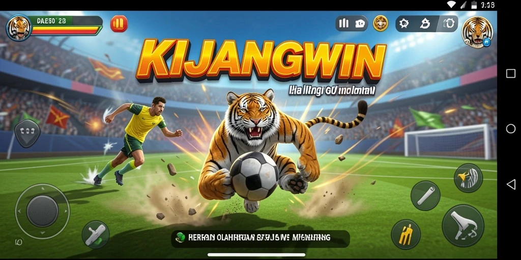 Gameplay KIJANGWIN yang menegangkan dan seru saat bermain olahraga.