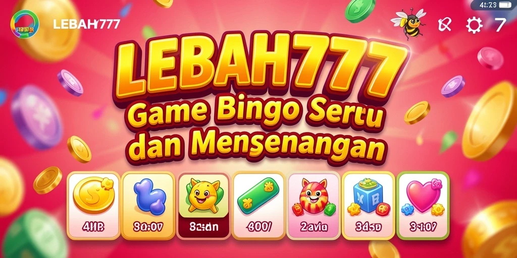 Tampilan layar permainan Bingo LEBAH777 yang seru dan menarik.
