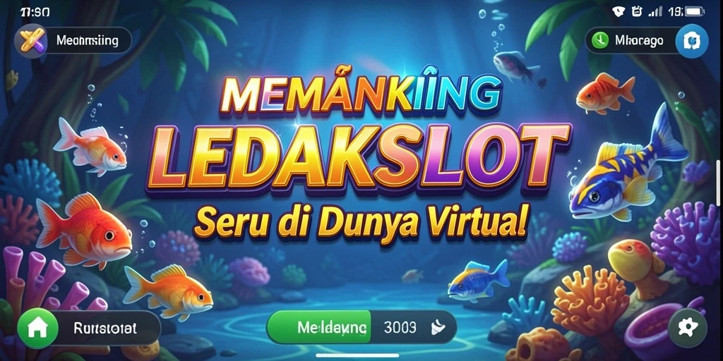 Screenshots LEDAKSLOT menampilkan aksi menangkap ikan yang mendebarkan.