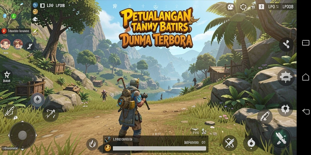 Screenshot gameplay menunjukkan dunia luas LPO88 yang memukau.