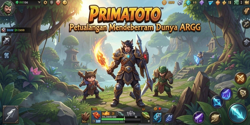Screenshot gameplay PRIMATOTO yang menunjukkan aksi pertarungan yang mendebarkan.