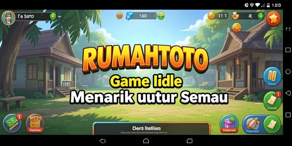 Tampilan gameplay RUMAHTOTO yang menawan dan mengasyikkan.