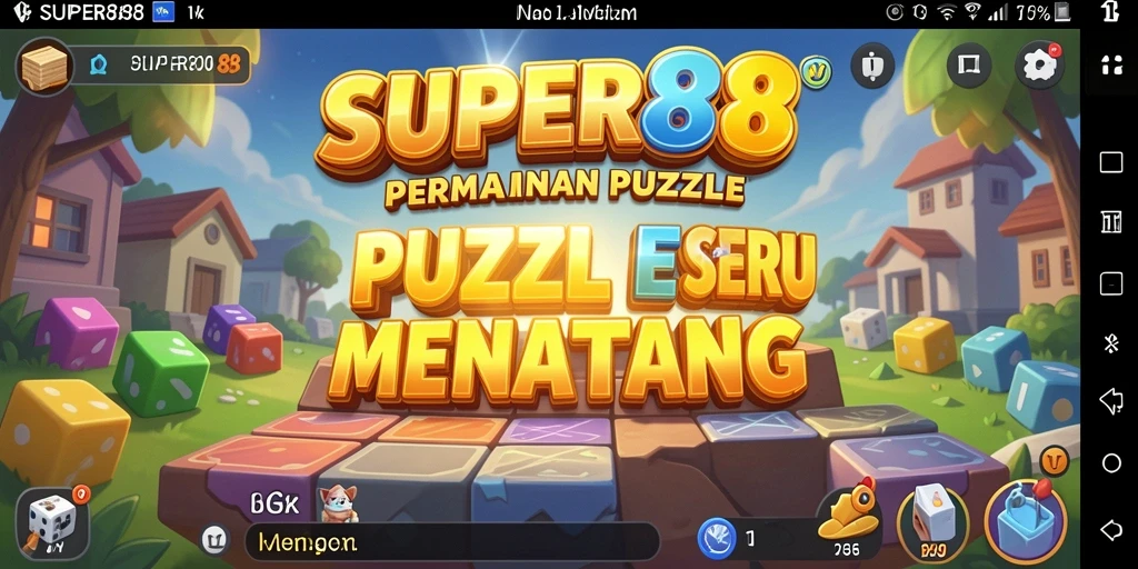 Tampilan gameplay SUPER88 yang menantang dengan berbagai teka-teki.