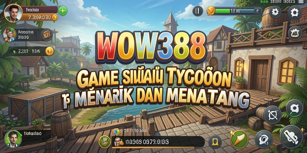 Screenshot utama WOW388 menampilkan aksi seru dalam gameplay Tycoon.